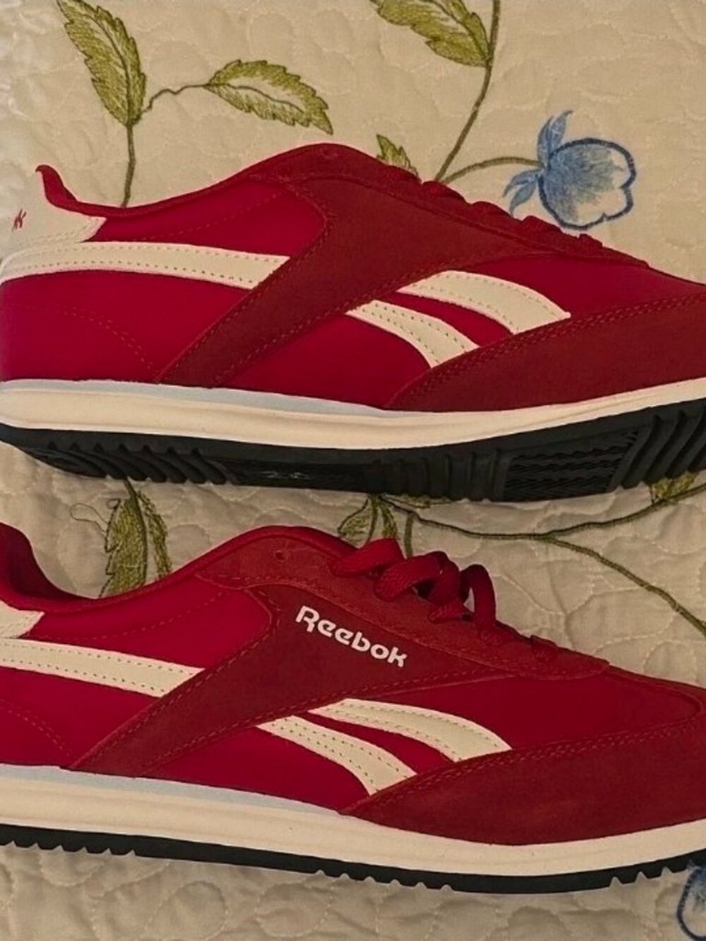 Reebok Red Ortholite Comfort Sneakers — 8.5